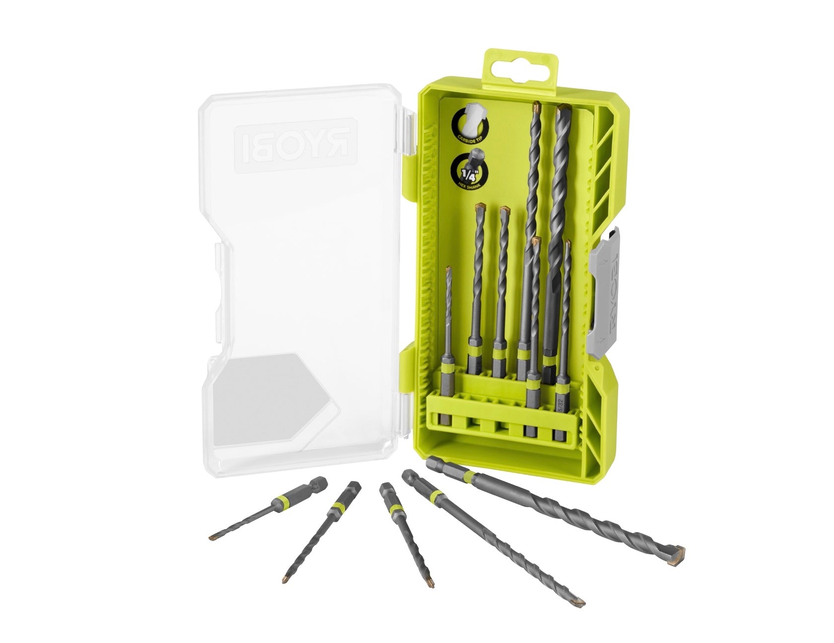 12 PC. Masonry Drill Bit Set image