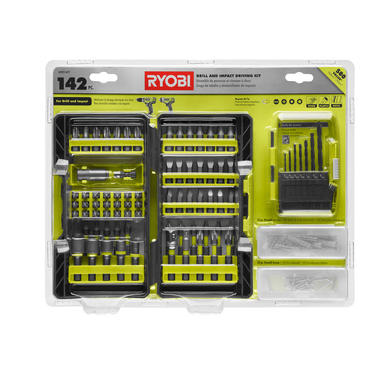 142 PC. Drill and Impact Rated Drive Kit RYOBI Tools