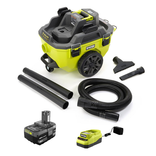 18V ONE+ 6 GALLON WET/DRY VACUUM KIT RYOBI Tools