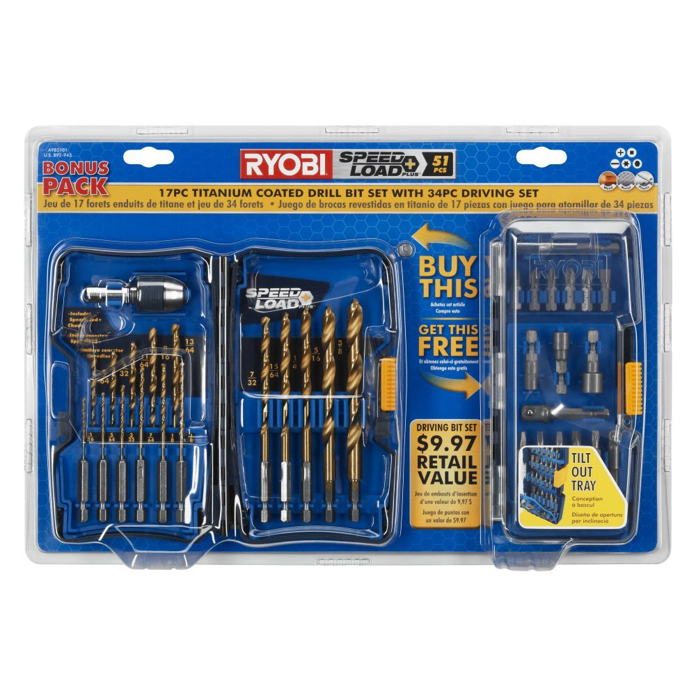 51 PC. Drilling and Driving Kit RYOBI Tools