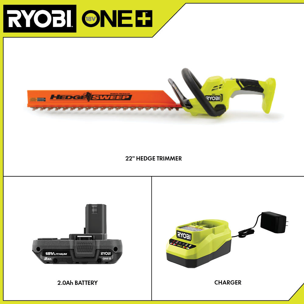 18V ONE+ 22" HEDGE TRIMMER KIT Image 2