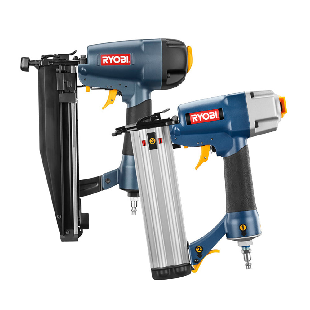 2 PC. Finish Nailer and Brad Nailer Kit RYOBI Tools