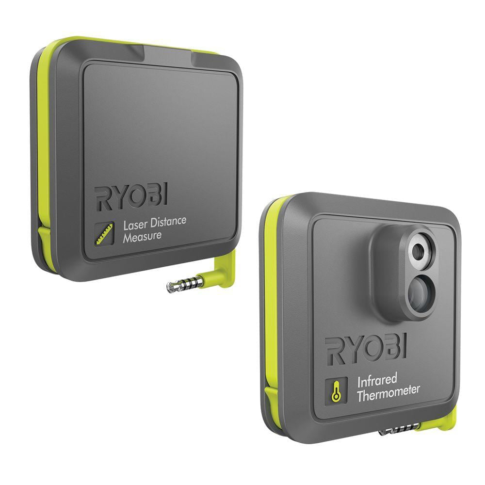 PHONE WORKS Laser Distance Measurer and Infrared Thermometer RYOBI Tools