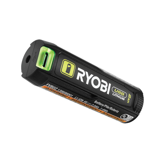 USB LITHIUM 2AH LITHIUM RECHARGEABLE BATTERY RYOBI Tools