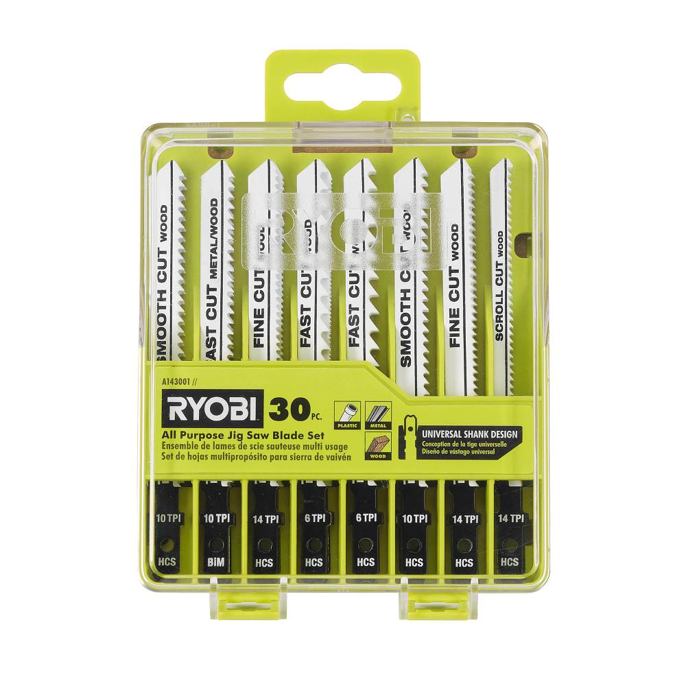 30 PC. ALL PURPOSE JIG SAW BLADE SET RYOBI Tools