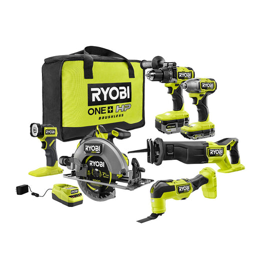 18V ONE+ HP Brushless 6-Tool Combo Kit RYOBI Tools