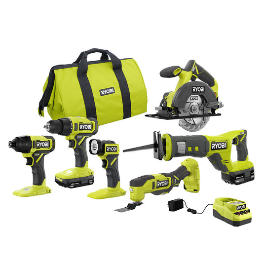 18V ONE+ 6-TOOL COMBO KIT RYOBI Tools
