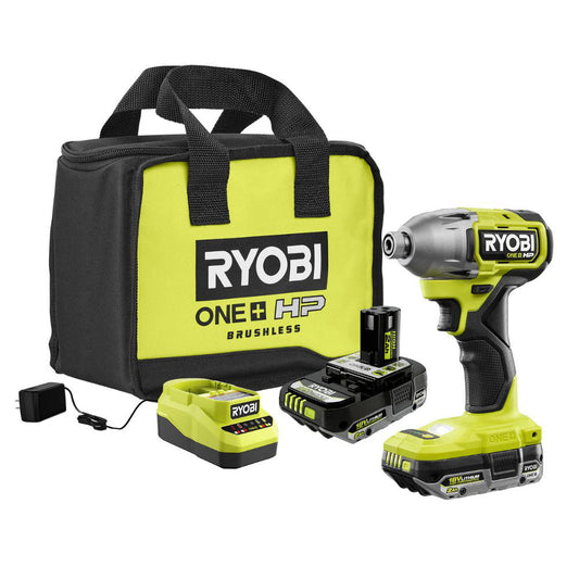 18V ONE+ HP Brushless 4-Mode 1/4" Impact Driver Kit RYOBI Tools