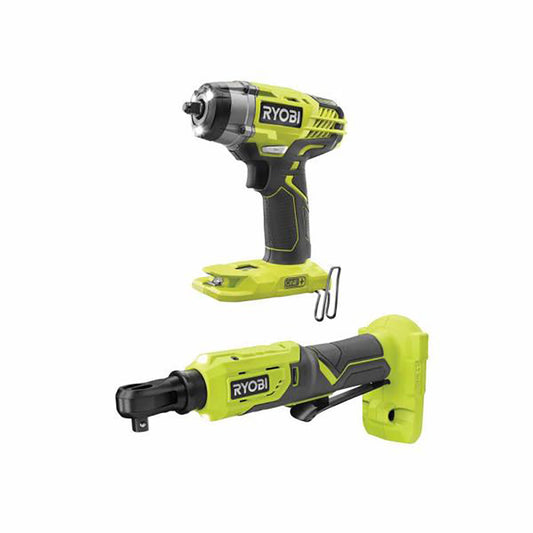 18V ONE+ 3/8" 3-Speed Impact Wrench and 3/8" 4-Position Ratchet Kit (Tools Only) RYOBI Tools