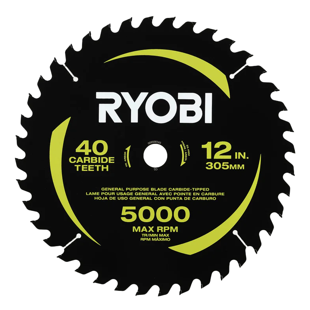 12" 40 CARBIDE TEETH THIN KERF MITER SAW BLADE image