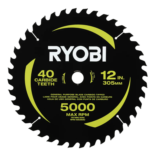 12" 40 CARBIDE TEETH THIN KERF MITER SAW BLADE image