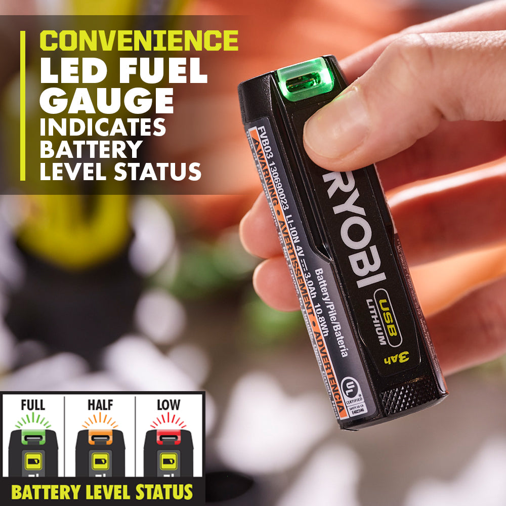 USB LITHIUM 3AH LITHIUM RECHARGEABLE BATTERY Image 3