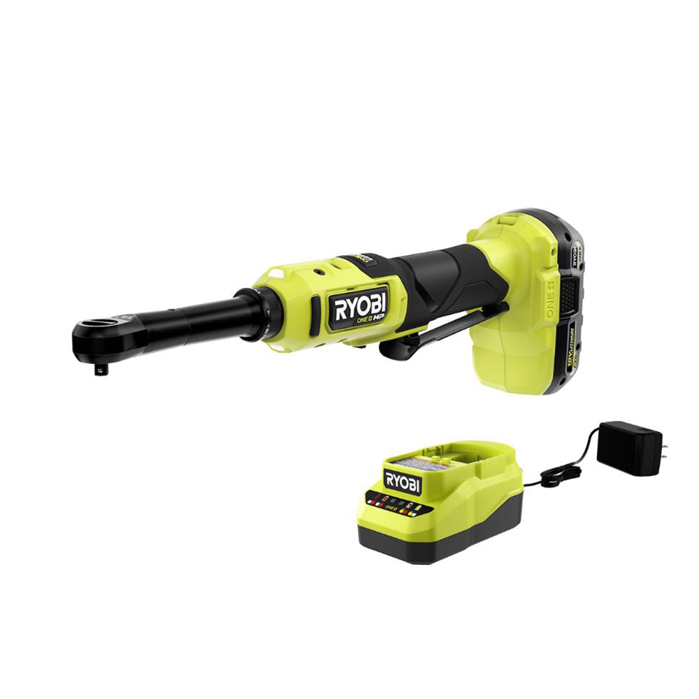 18V ONE+ HP BRUSHLESS 1/4" EXTENDED REACH RATCHET KIT RYOBI Tools