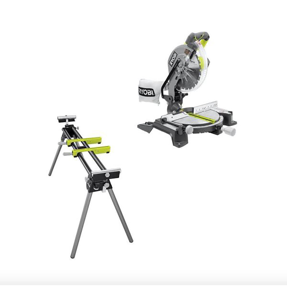 10" Compound Miter Saw with LED with Stand RYOBI Tools