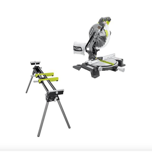 10" Compound Miter Saw with LED with Stand RYOBI Tools