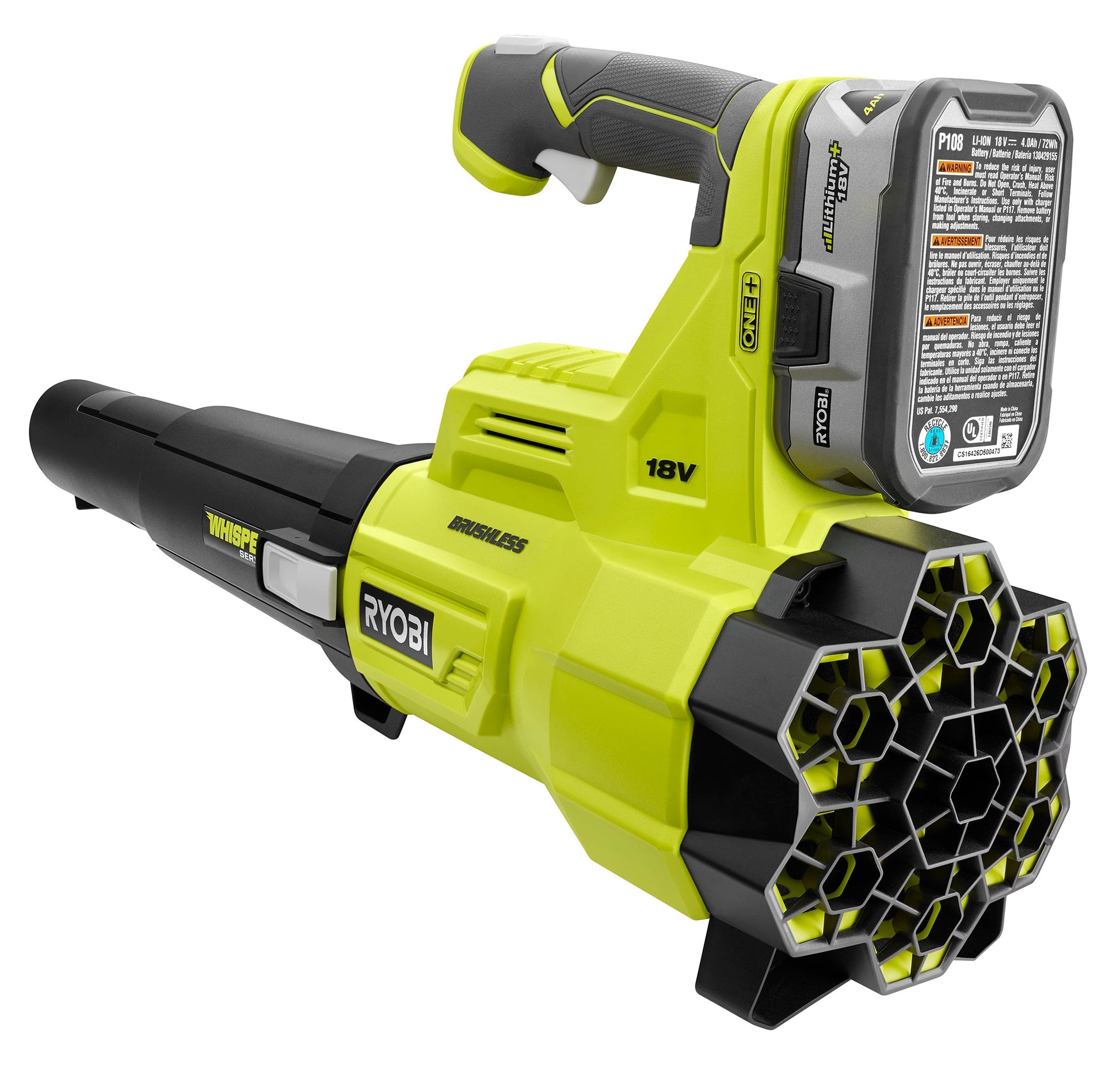18V ONE+ BRUSHLESS 410 CFM Whisper Series Blower Kit Image 4