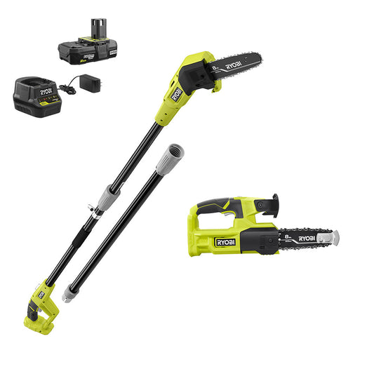 18V ONE+  8" POLE SAW & 8" PRUNING SAW COMBO KIT RYOBI Tools