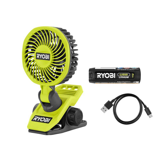 USB LITHIUM CLAMP FAN KIT RYOBI Tools