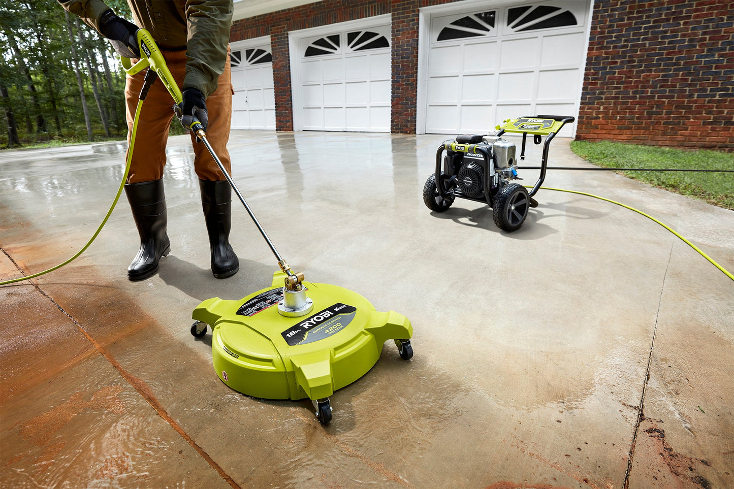 18" GAS PRESSURE WASHER Surface Cleaner  Image 5