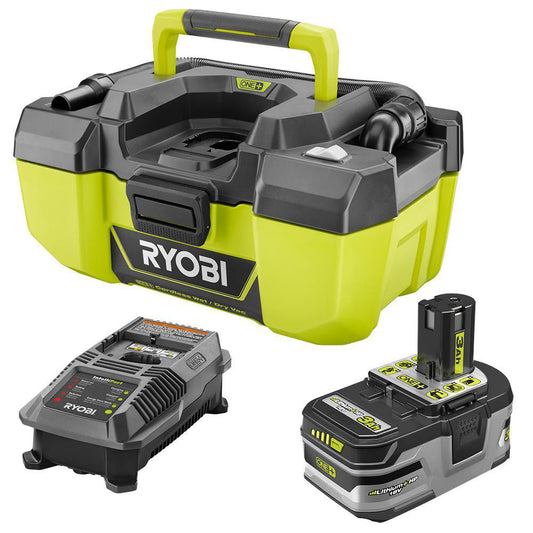 18V ONE+ 3 Gal. Project Wet/Dry Vac with Accessory Storage Kit with 3.0 Ah Battery, and Charger RYOBI Tools
