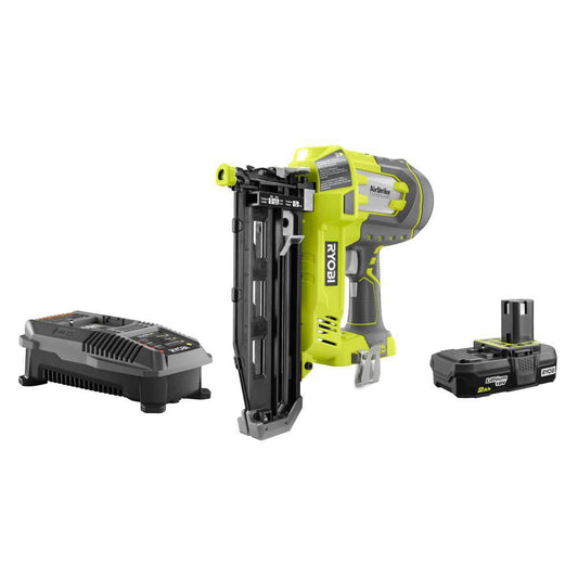 18V ONE+ AirStrike(TM) 16GA Finish Nailer Starter Kit RYOBI Tools