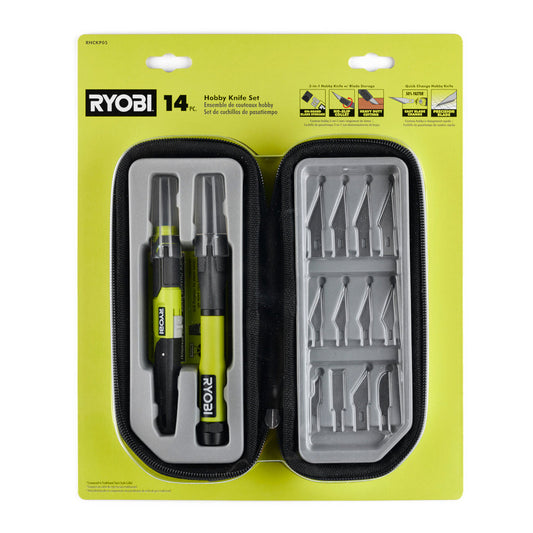 14 PC. HOBBY KNIFE SET RYOBI Tools