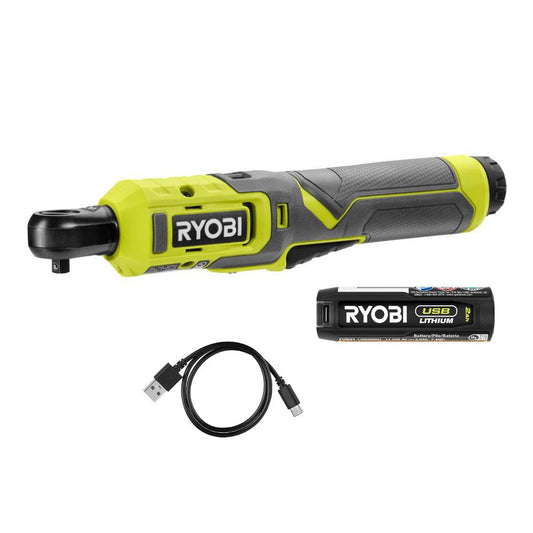 USB LITHIUM 1/4" RATCHET KIT RYOBI Tools