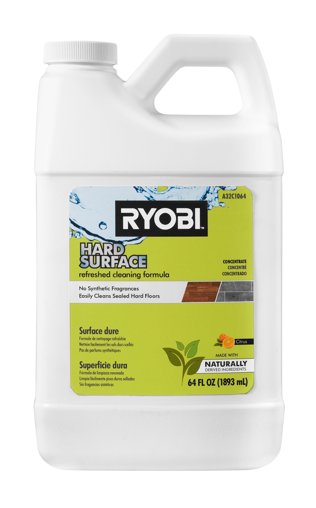 64 OZ. HARD SURFACE REFRESHED CONCENTRATED CLEANING FORMULA RYOBI Tools
