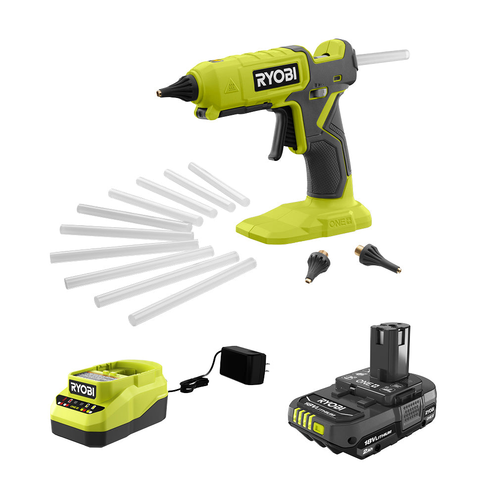 18V ONE+ DUAL TEMPERATURE GLUE GUN KIT RYOBI Tools