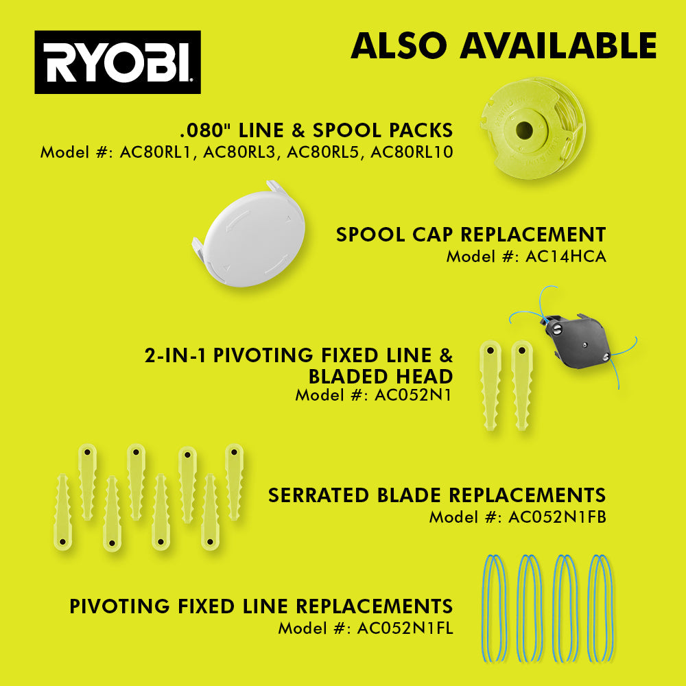 18V ONE+ 13” String Trimmer/Edger Kit RYOBI Tools