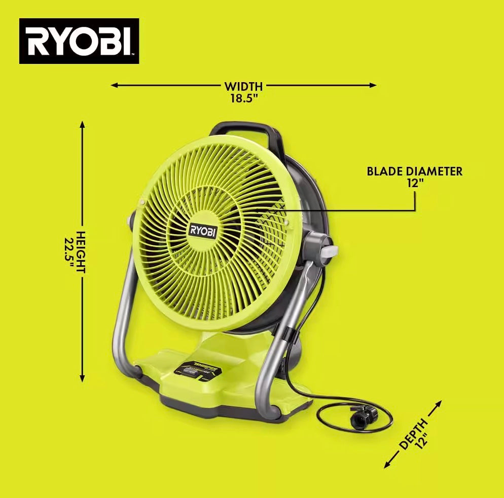 18V ONE+ 12" HYBRID MISTING AIR CANNON Image 4