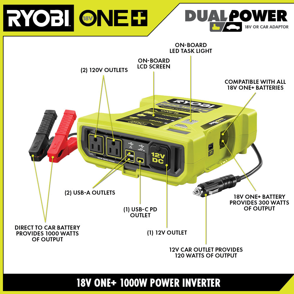 18V ONE+ 1000-WATT AUTOMOTIVE POWER SOURCE Image 2