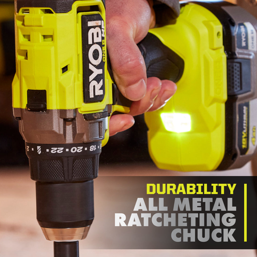 18V ONE+ HP Brushless 1/2" Drill/Driver Kit RYOBI Tools