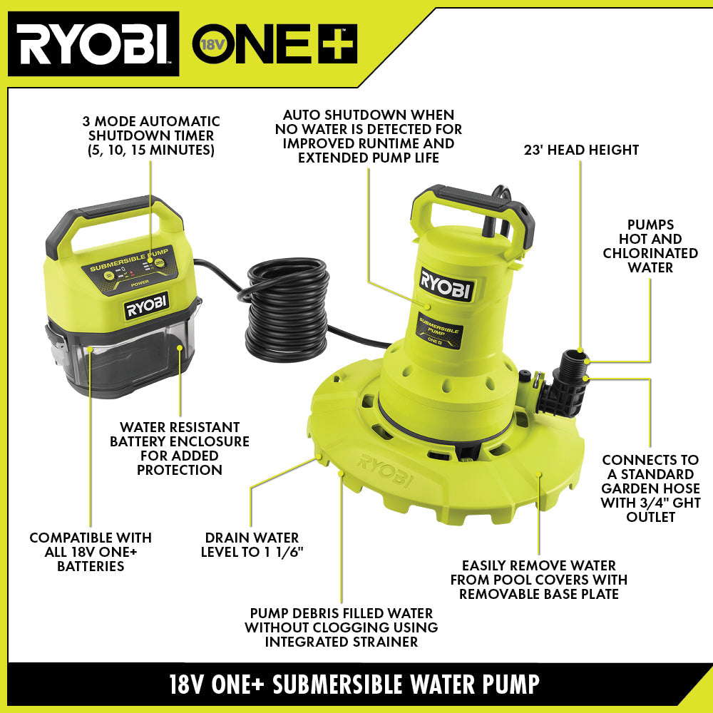 18V ONE+ 20 GPM SUBMERSIBLE WATER TRANSFER PUMP KIT Image 3