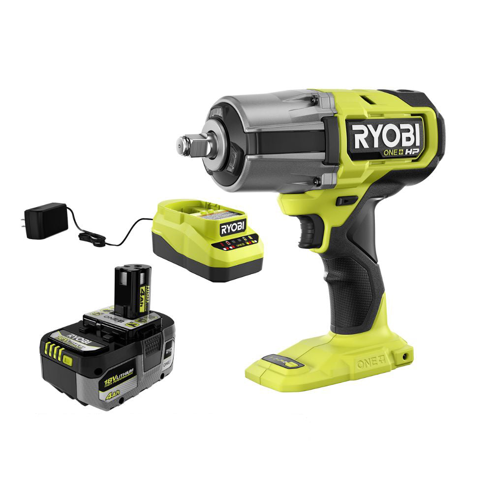 18V ONE+ HP Brushless 4-Mode 1/2" High Torque Impact Wrench Kit RYOBI Tools