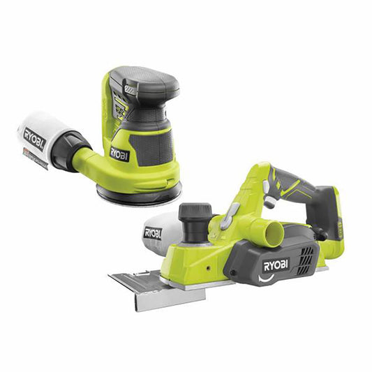 18V ONE+ 3-1/4” Planer & 5” Random Orbit Sander RYOBI Tools