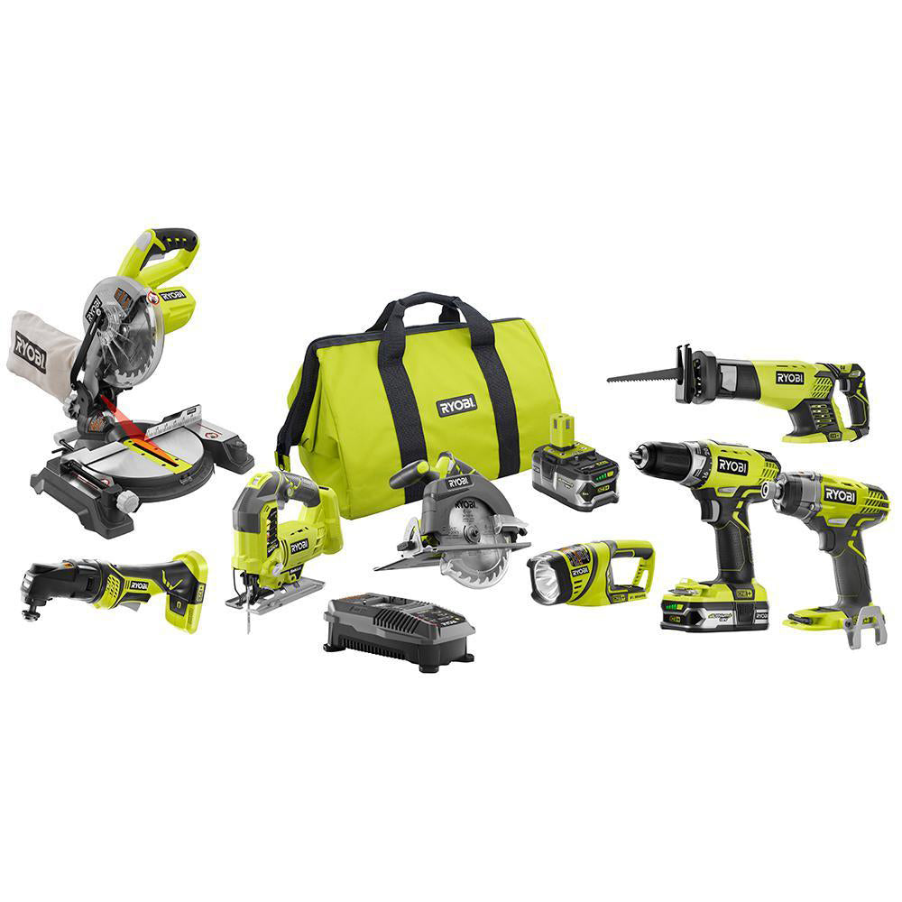 8 PC. COMBO KIT RYOBI Tools