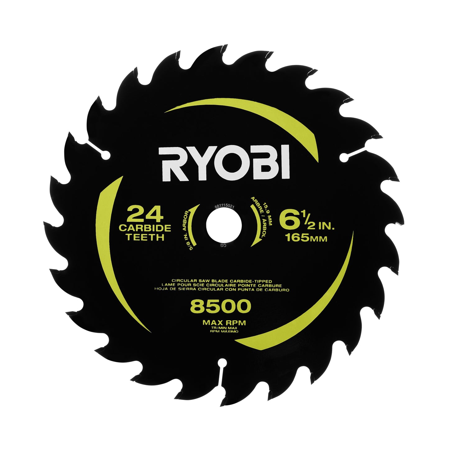 6-1/2" 24 CARBIDE TEETH THIN KERF CIRCULAR SAW BLADE image