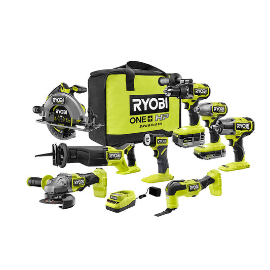 18V ONE+ HP Brushless 8-Tool Combo Kit RYOBI Tools