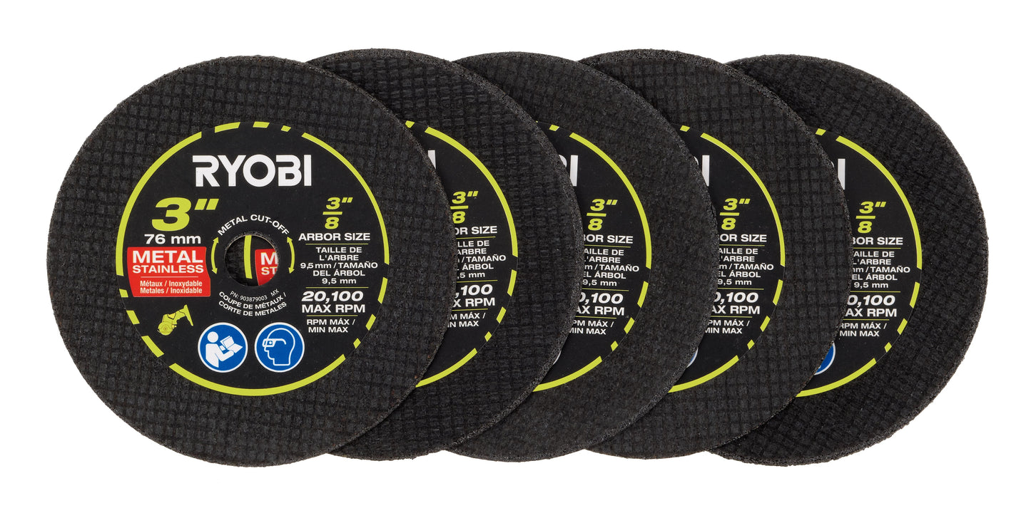 3" Aluminum Oxide Cut-Off Wheel Set (5-Piece) image