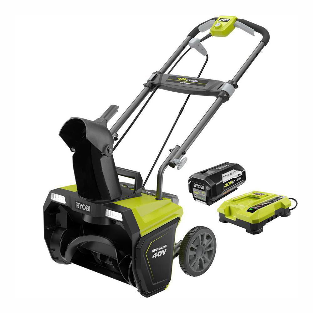 40V 20" BRUSHLESS SNOW THROWER KIT RYOBI Tools