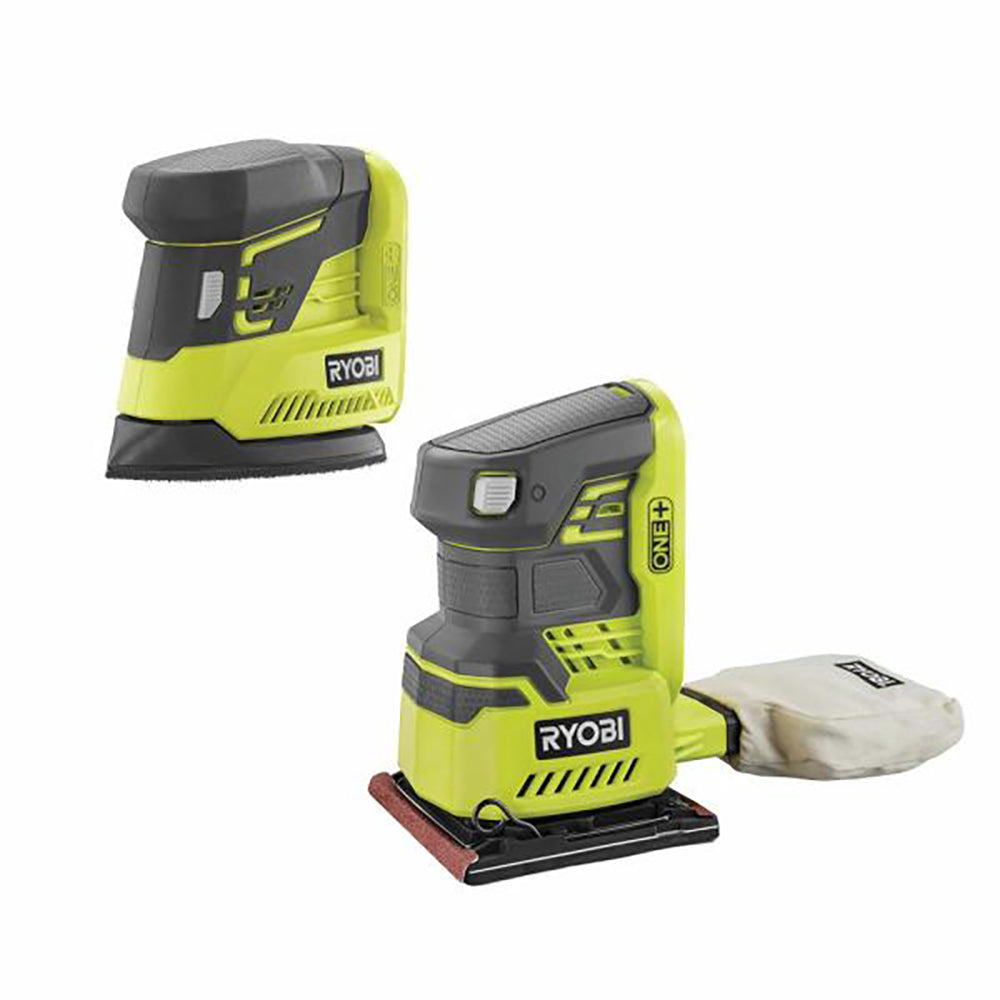 18V ONE+ Quarter Sheet Sander & Corner Cat(TM) Finish Sander RYOBI Tools