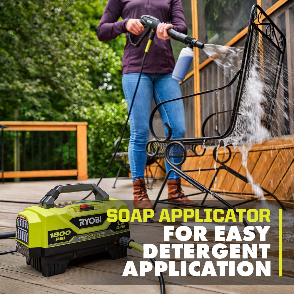 1800 PSI 1.2 GPM Electric Pressure Washer Image 6