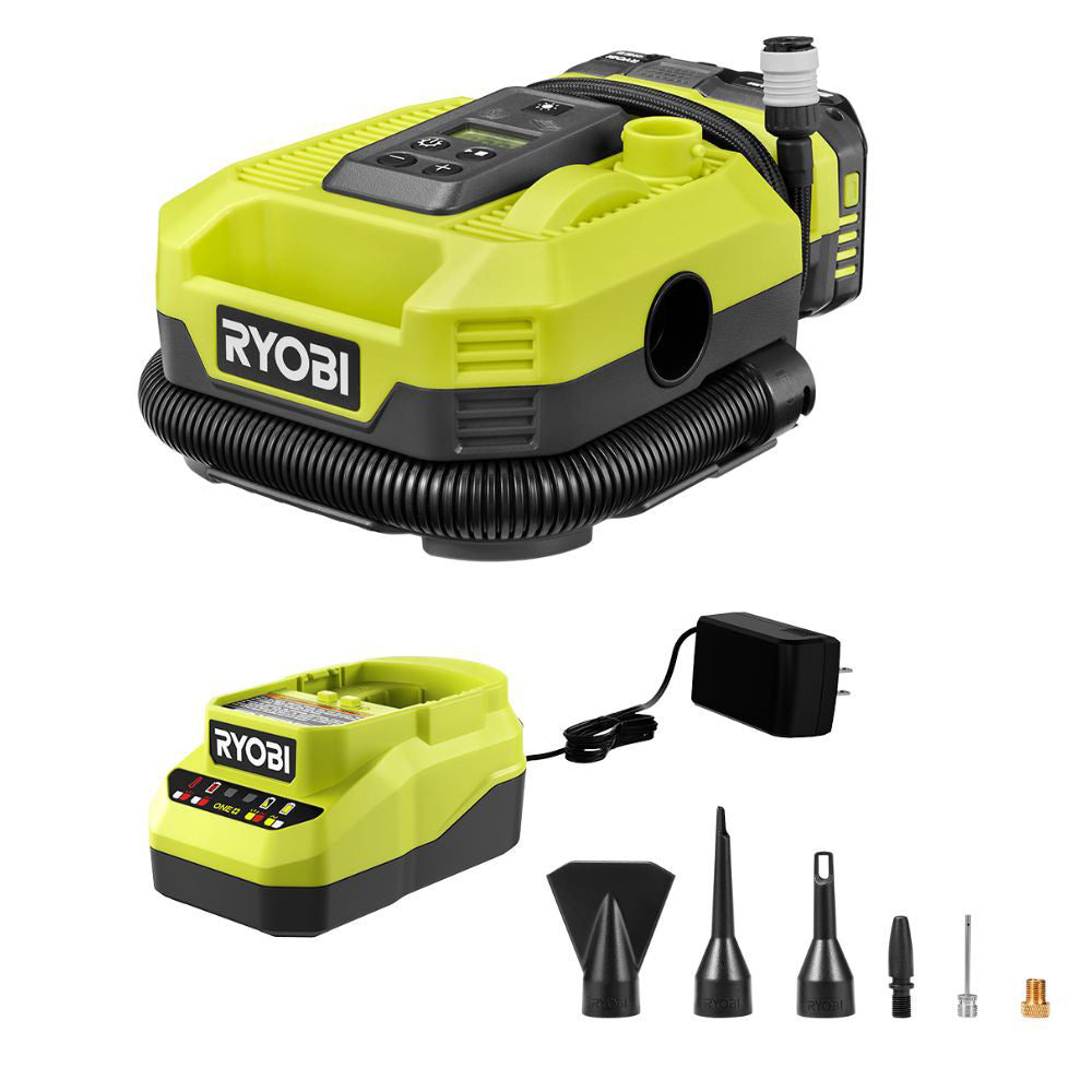 18V ONE+ DUAL FUNCTION DIGITAL INFLATOR/DEFLATOR KIT RYOBI Tools