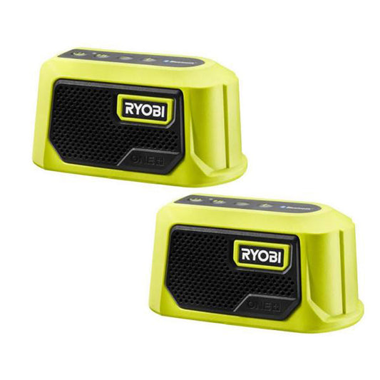18V ONE+ Compact Speaker with Bluetooth (2-Pack), (Tools Only). RYOBI Tools