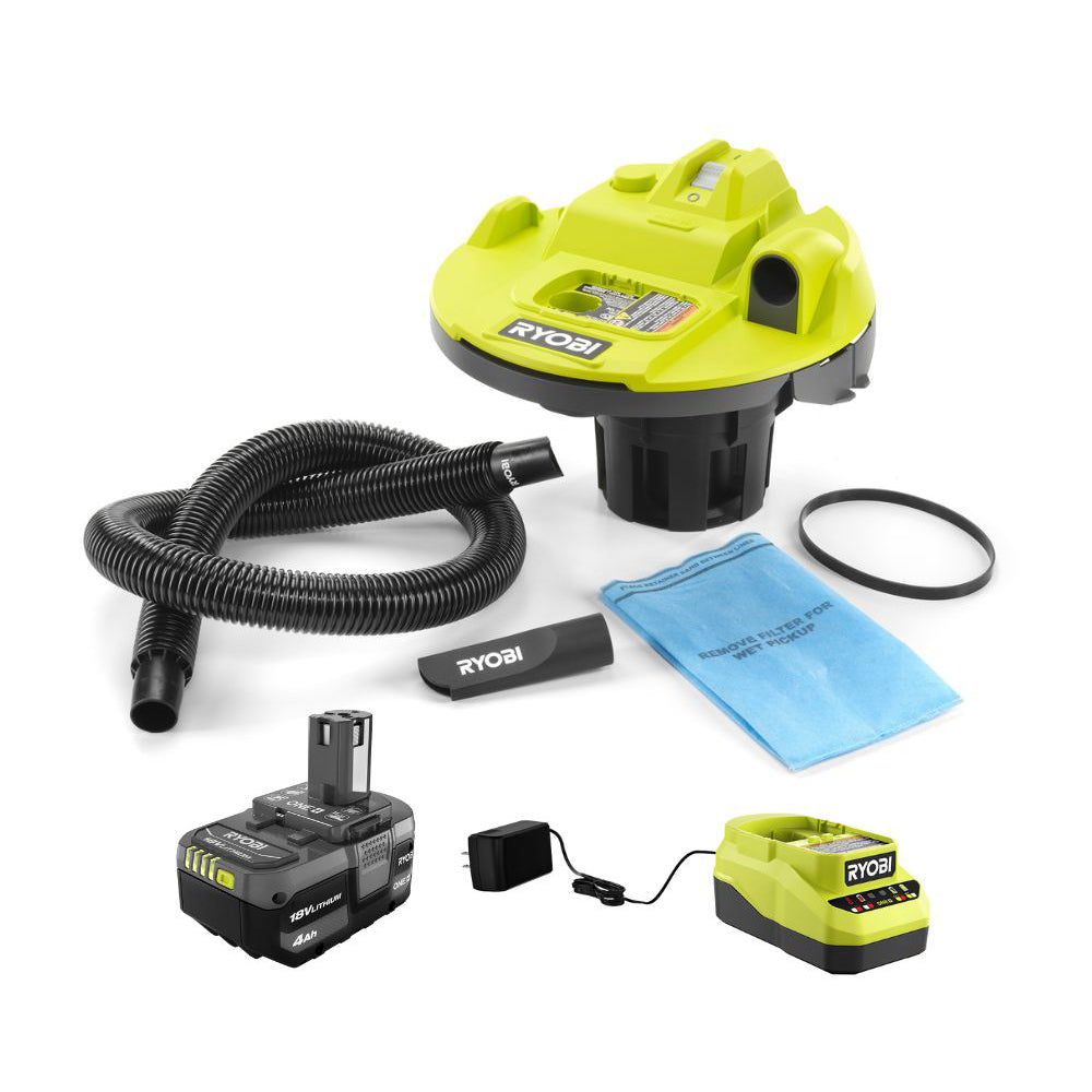 18V ONE+ BUCKET TOP WET/DRY VACUUM KIT RYOBI Tools