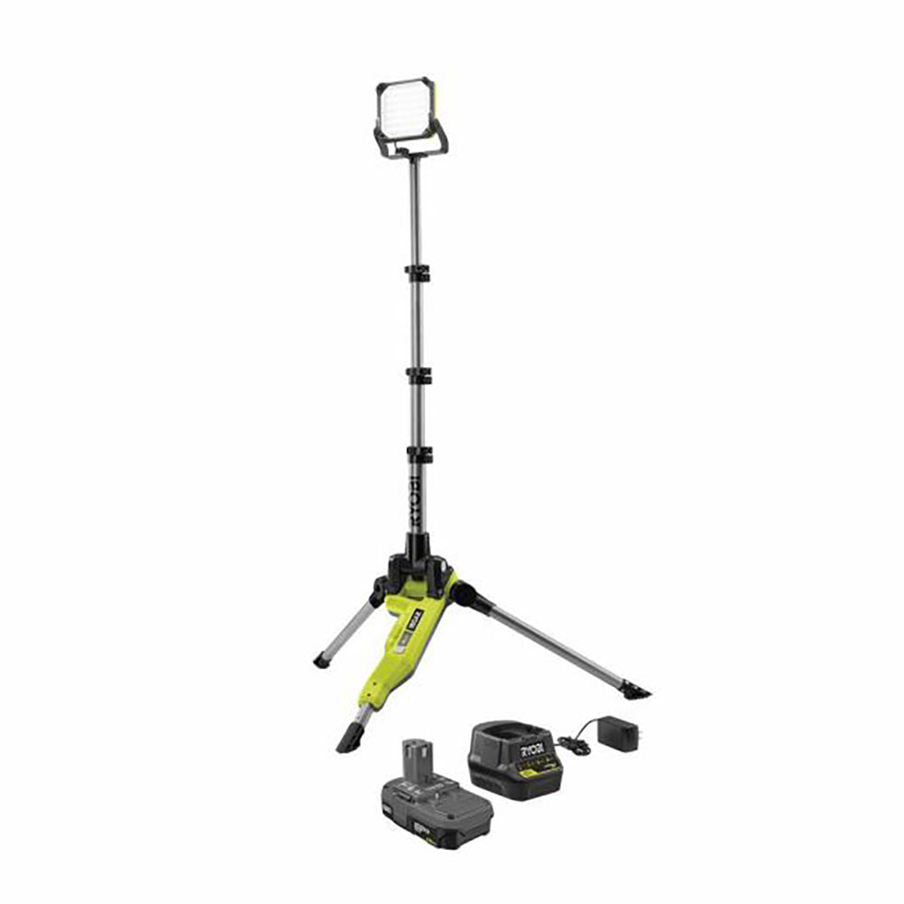 18V ONE+ Tripod Stand Light Kit with One 1.5 Ah Battery and Charger RYOBI Tools