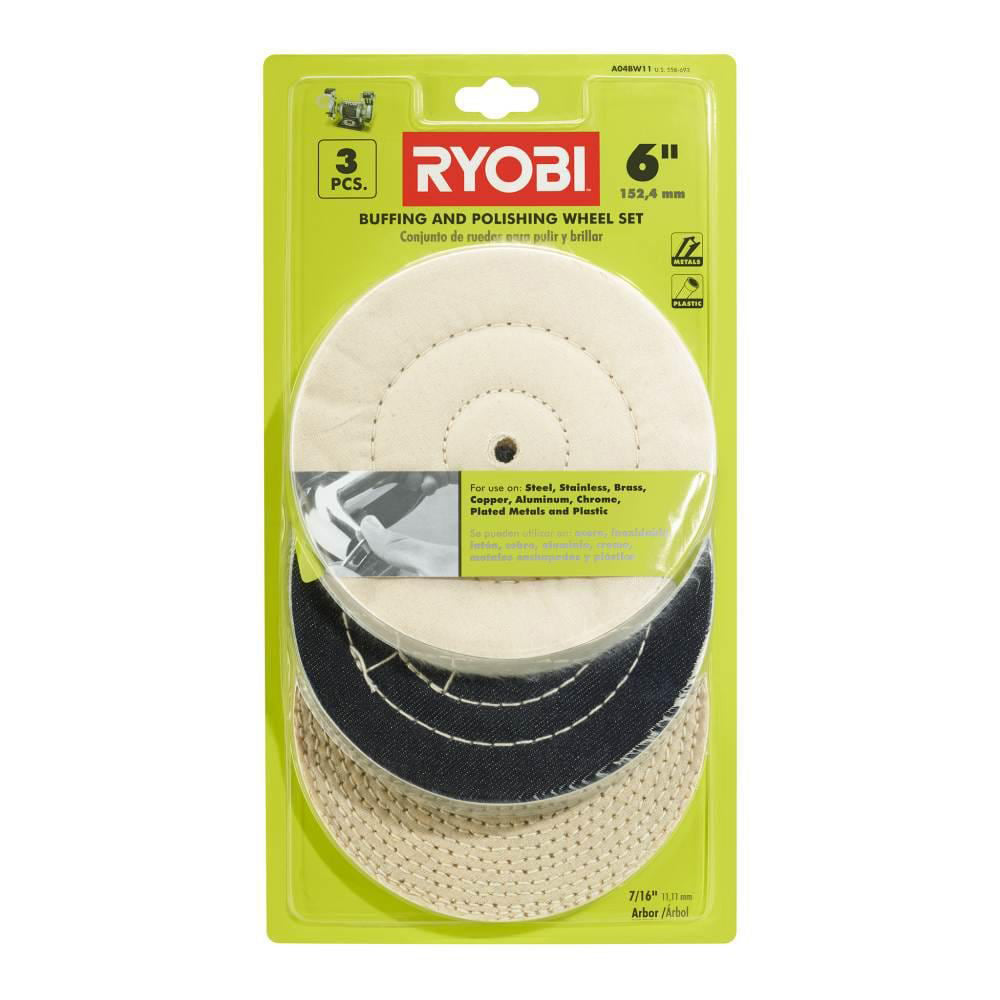 3PC 6" BUFFING WHEEL SET RYOBI Tools