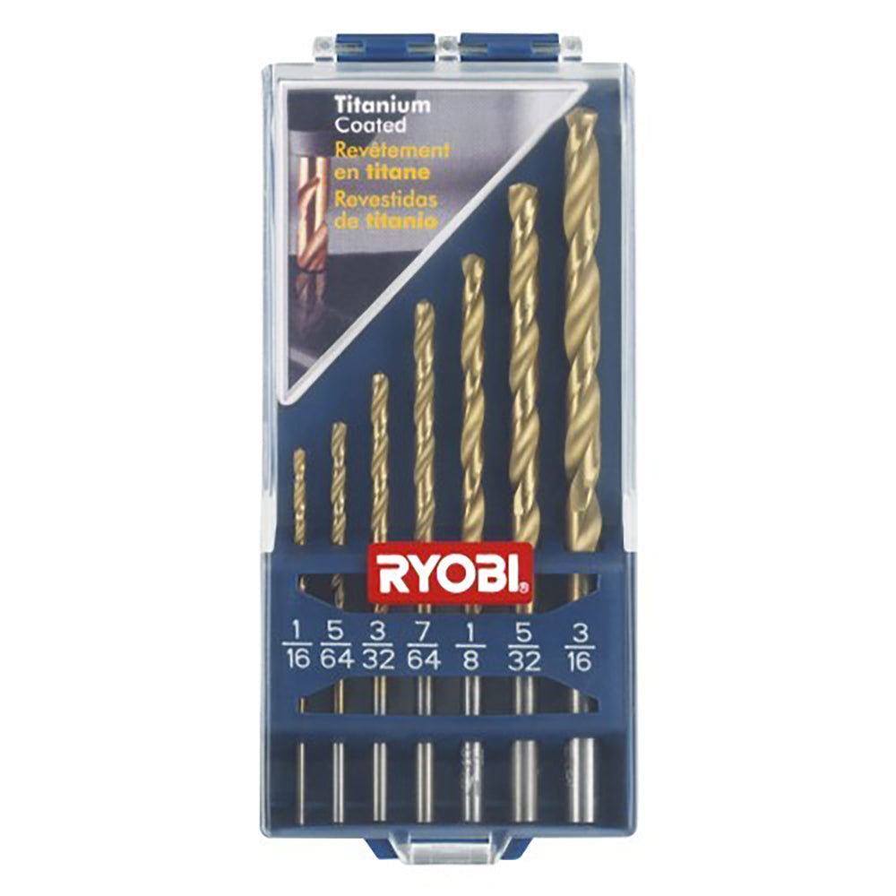 7 PC. Titanium Drill Bit Set RYOBI Tools