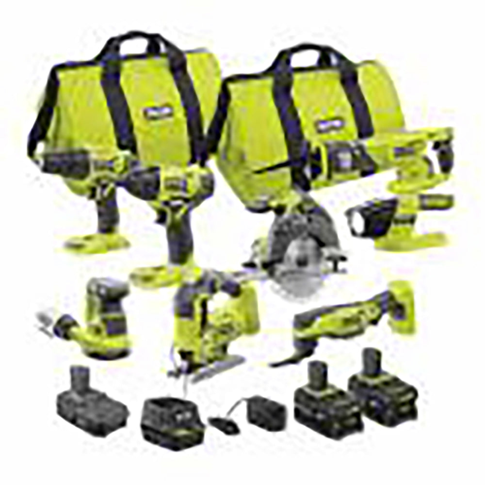 18V ONE+ 8-Tool Combo Kit with 3 Batteries and Charger RYOBI Tools